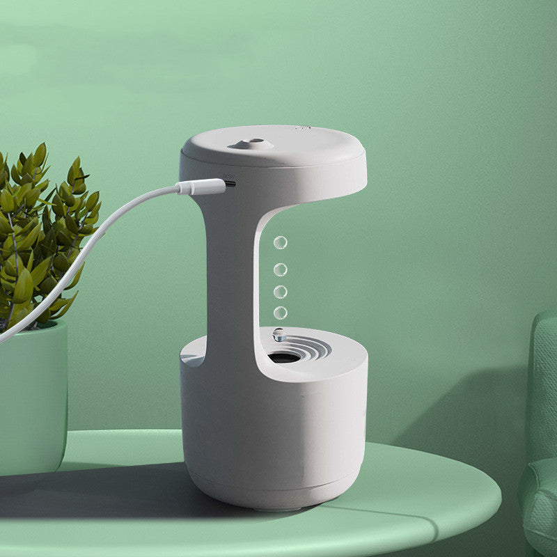 Water Drop Anti-Gravity Humidifier With Clock - PIX GOODS