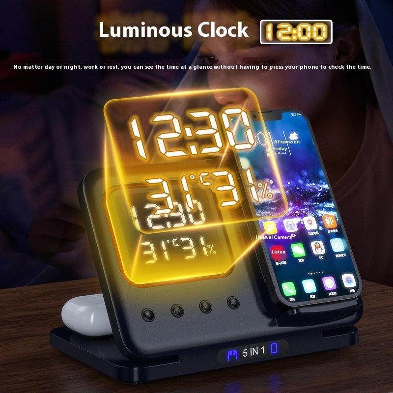 5-In-1 Digital Wireless Chargers Stand - PIX GOODS