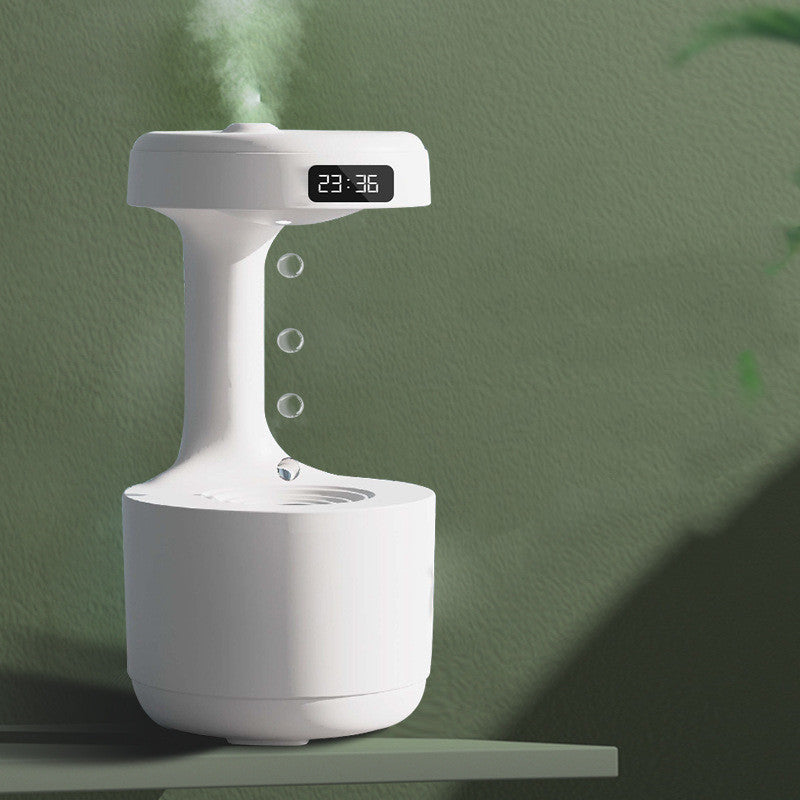 Water Drop Anti-Gravity Humidifier With Clock - PIX GOODS