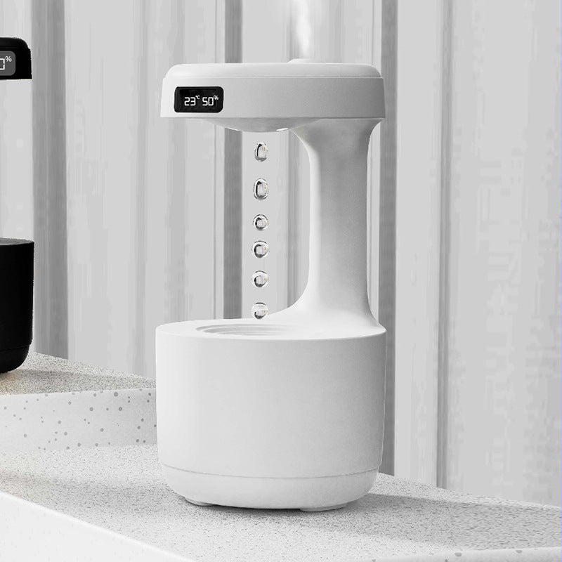 Water Drop Anti-Gravity Humidifier With Clock - PIX GOODS