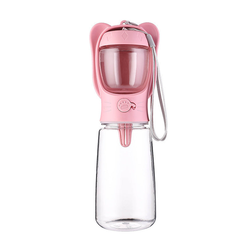 Portable Pet Water Bottle With Food Container - PIX GOODS
