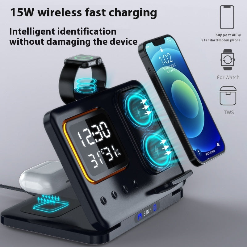 5-In-1 Digital Wireless Chargers Stand - PIX GOODS