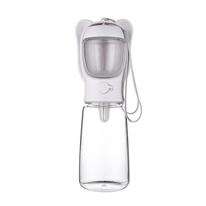 Portable Pet Water Bottle With Food Container - PIX GOODS