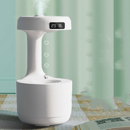 Water Drop Anti-Gravity Humidifier With Clock - PIX GOODS